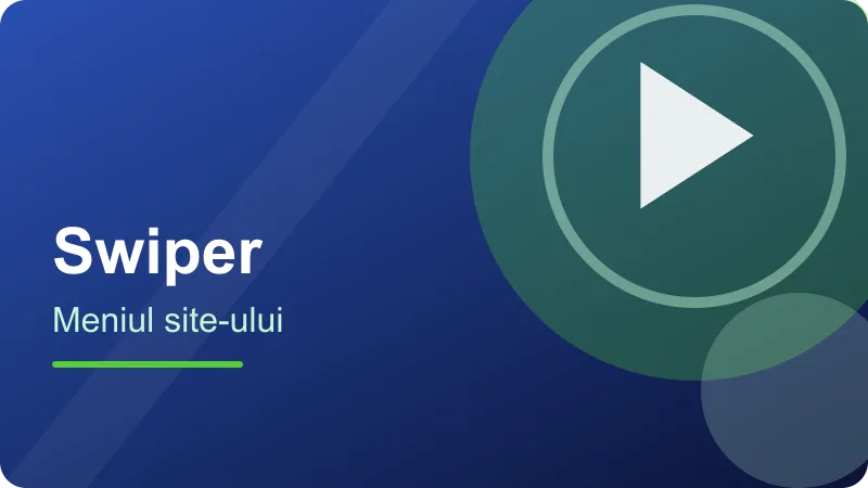 Swiper – Site oficial Swiper: ce găsești în meniu Site oficial Swiper: ce găsești în meniu – ilustrație pentru secțiunea Swiper